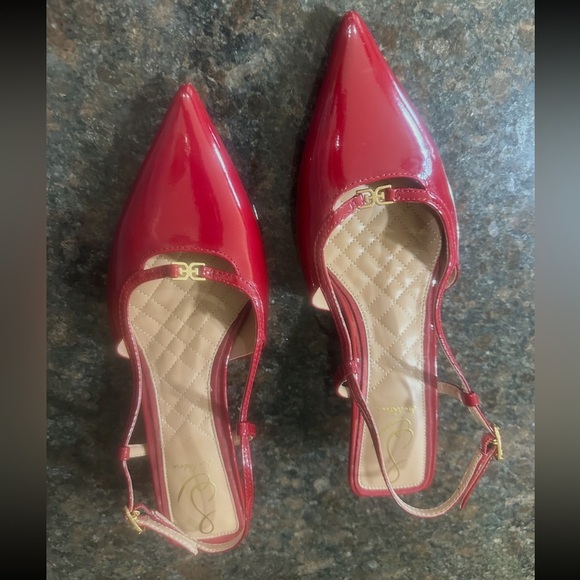 Sam Edelman Shoes - Sale 💃🏼 Sam Edelman Toni Slingback Kitten Heels Shoes Women’s Size 9.5 Red Color